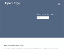 Tablet Screenshot of openlaszlo.org